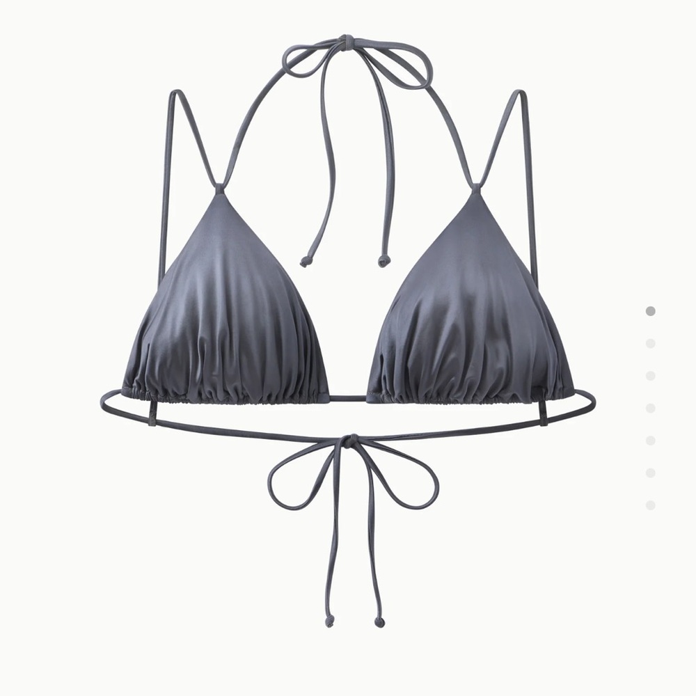 KHY ruched triangle bikini top XS